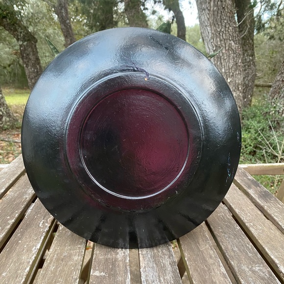 Hand Painted Ukrainian Folk Art Wooden Plate Wall Hanging - Picture 3 of 3